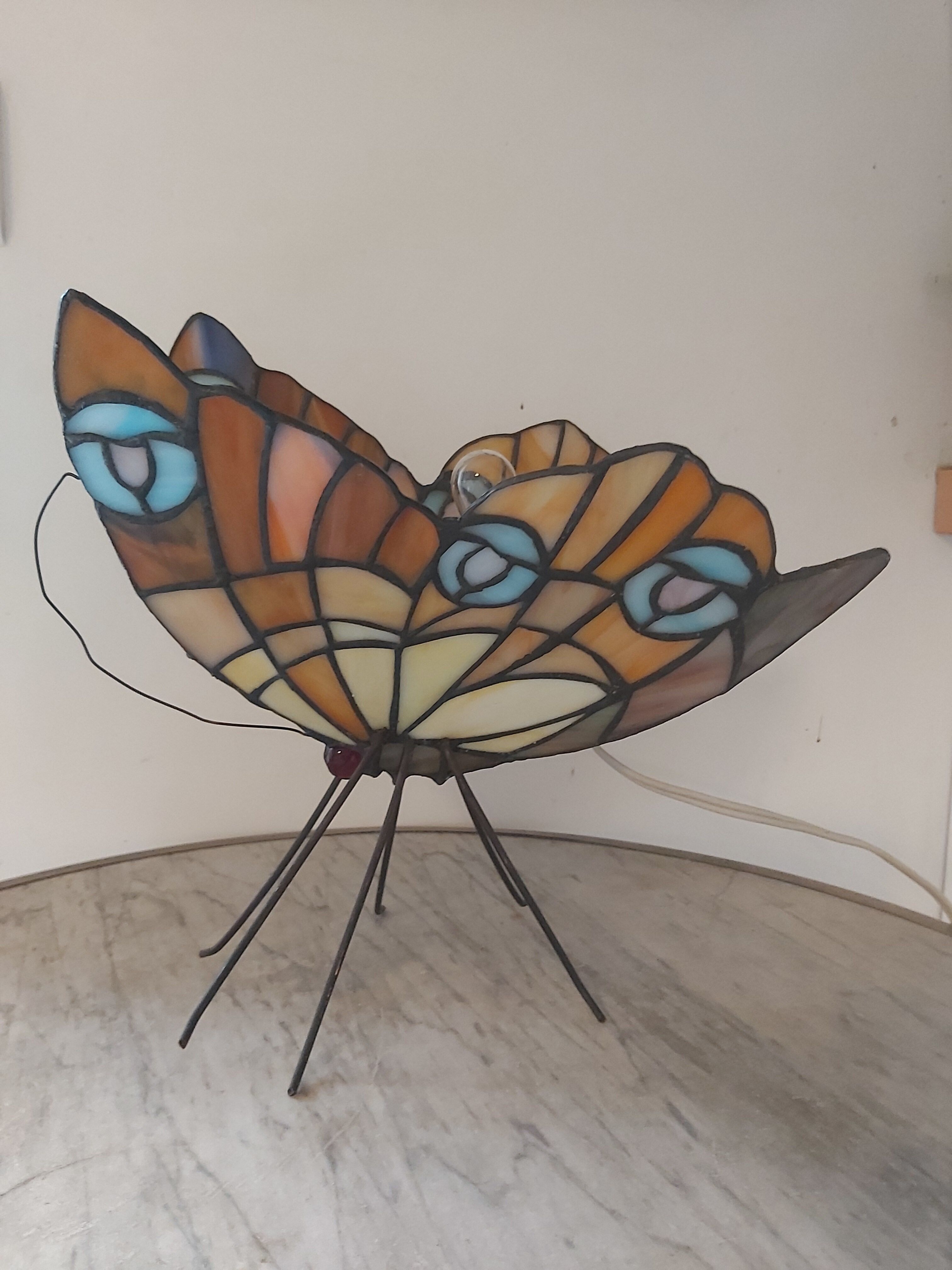 Vintage Tiffany butterfly lamp