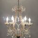 Italian vintage crystal beaded chandelier