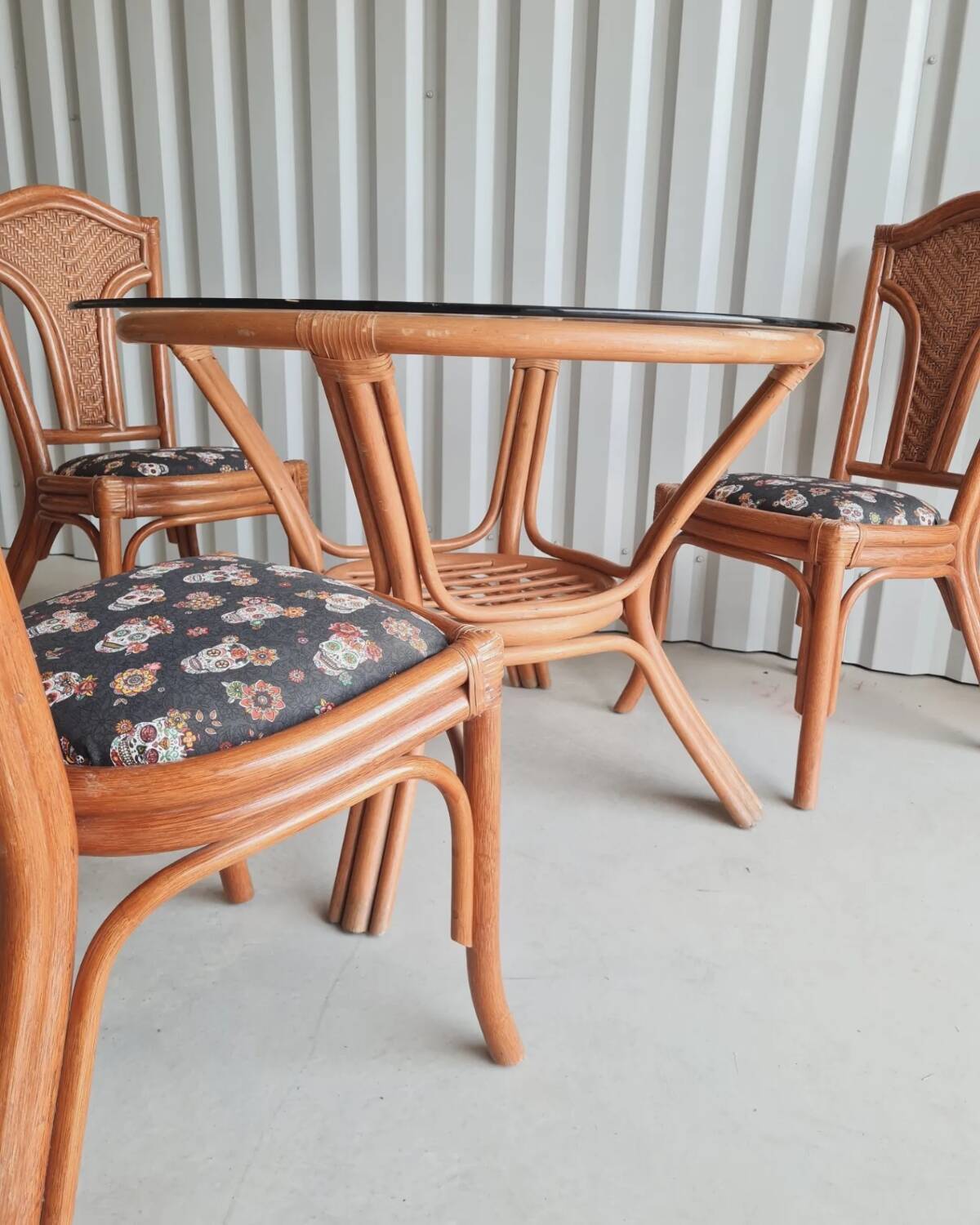 Rattan garden furniture