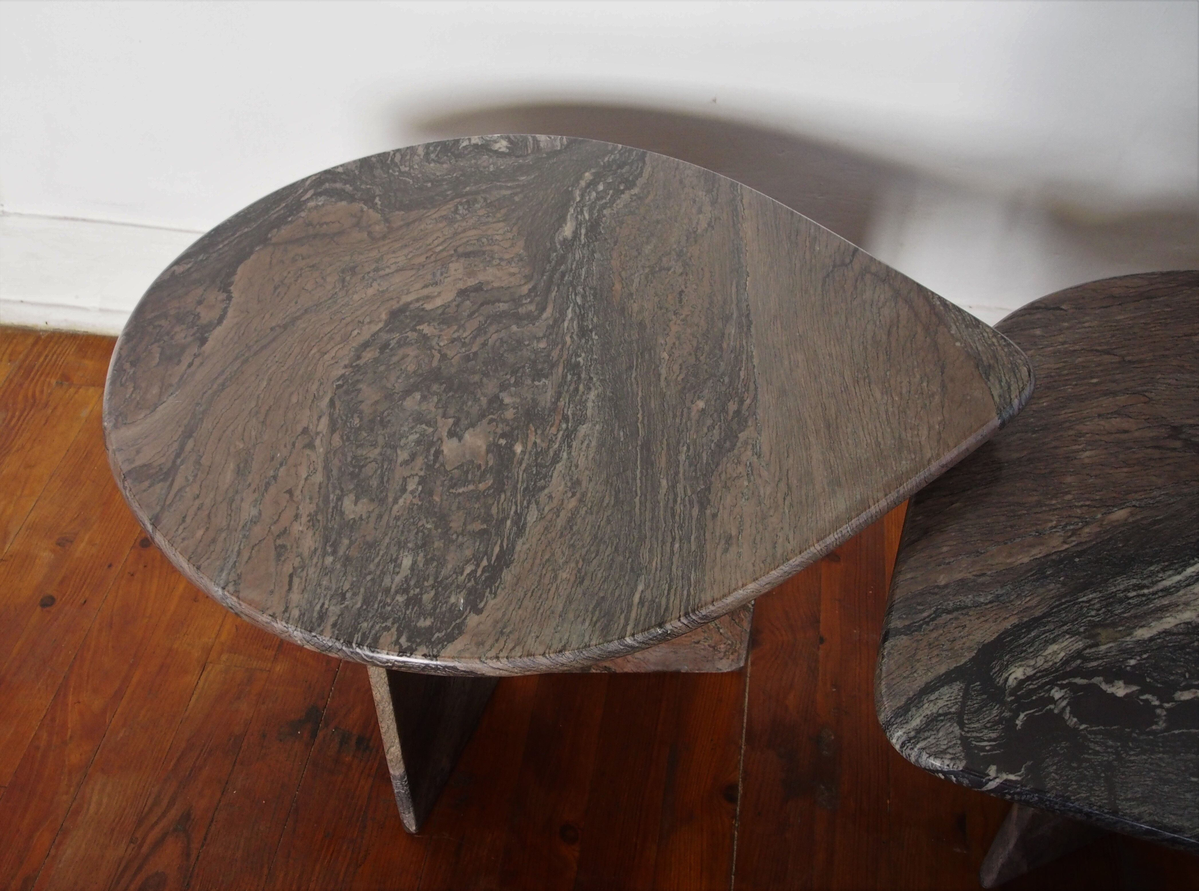 Set of 2 marble coffee tables