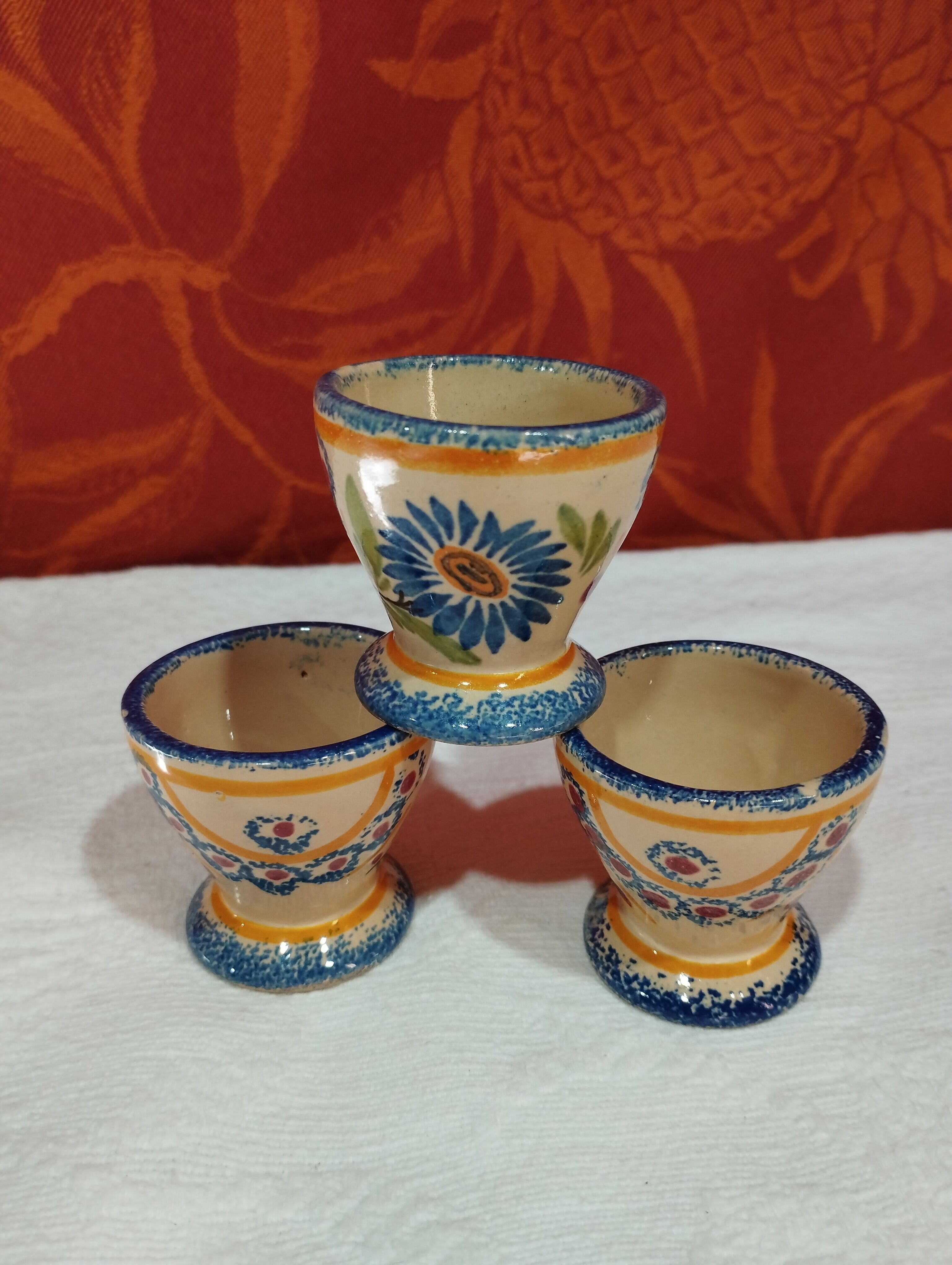 lot of 3 old earthenware shells from Quimper - Henriot