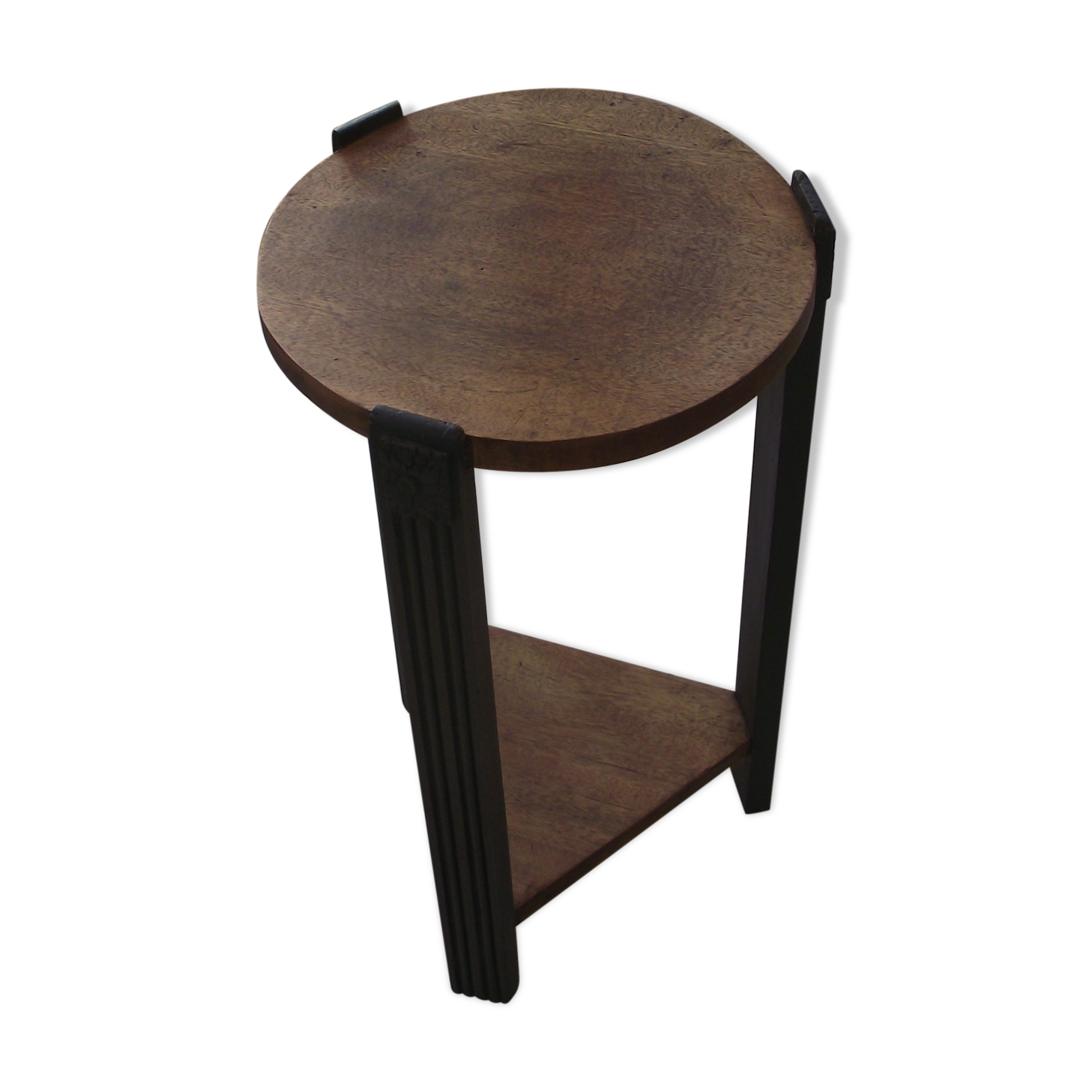 Art Deco healing in African mahogany