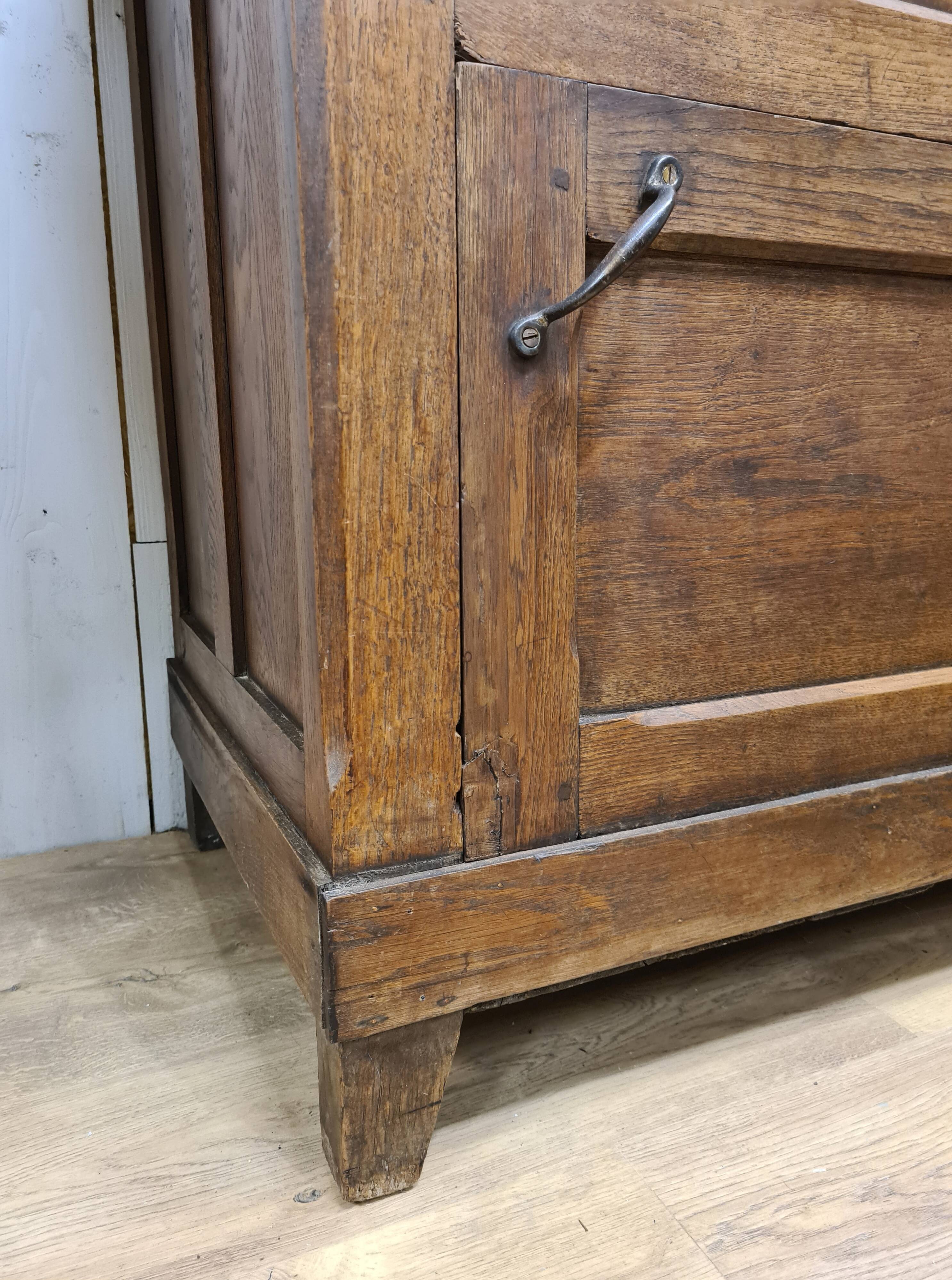 Old michaud brand cooler cabinet in solid oak