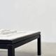 Table basse sculpturale unique en marbre