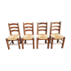 4 chaises brutaliste année 50