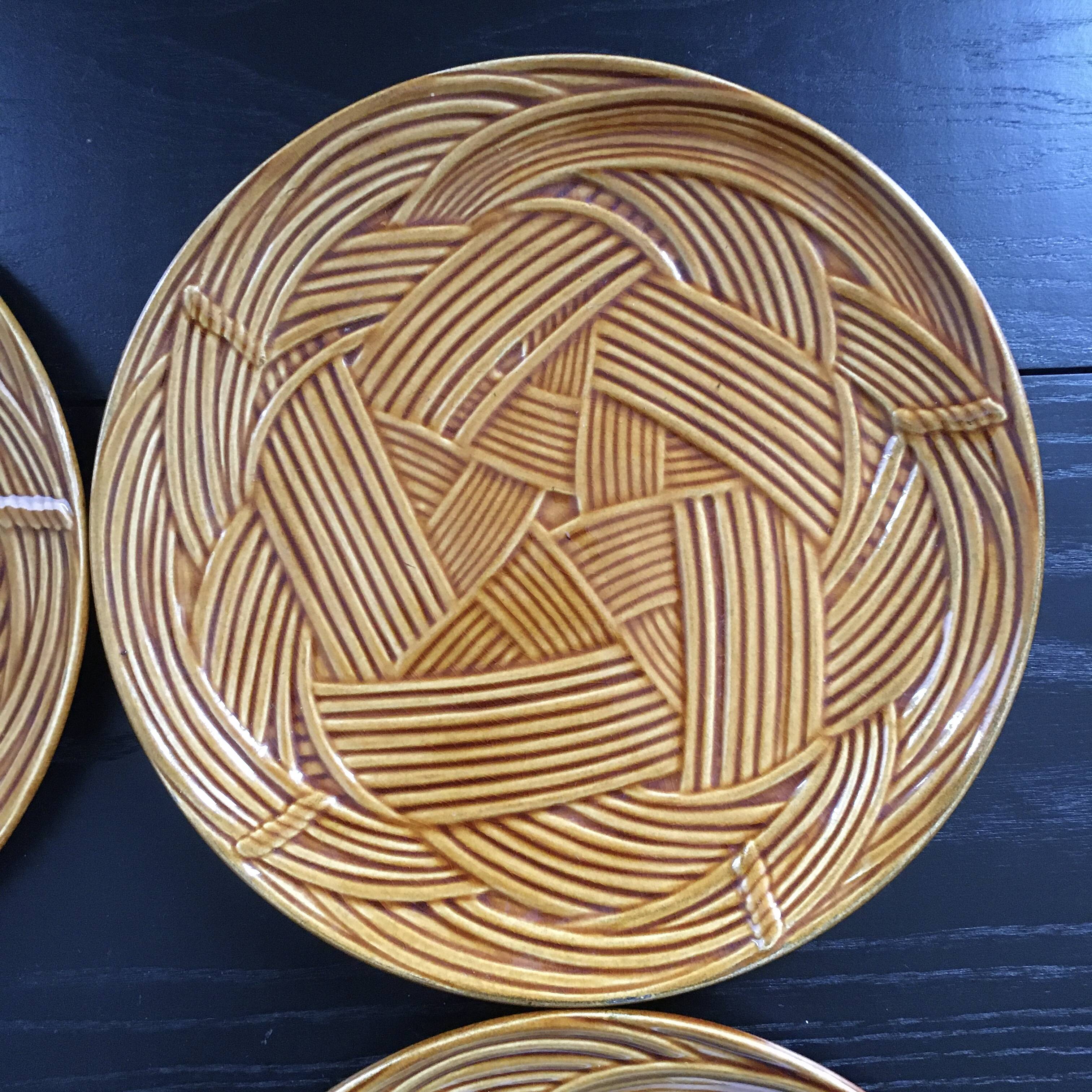 Set of 4 Gien plates