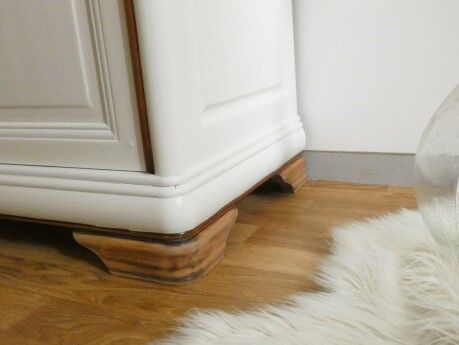Buffet blanc et bois