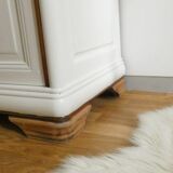 White and wood buffet