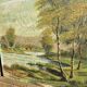 Peinture paysage sur panneau