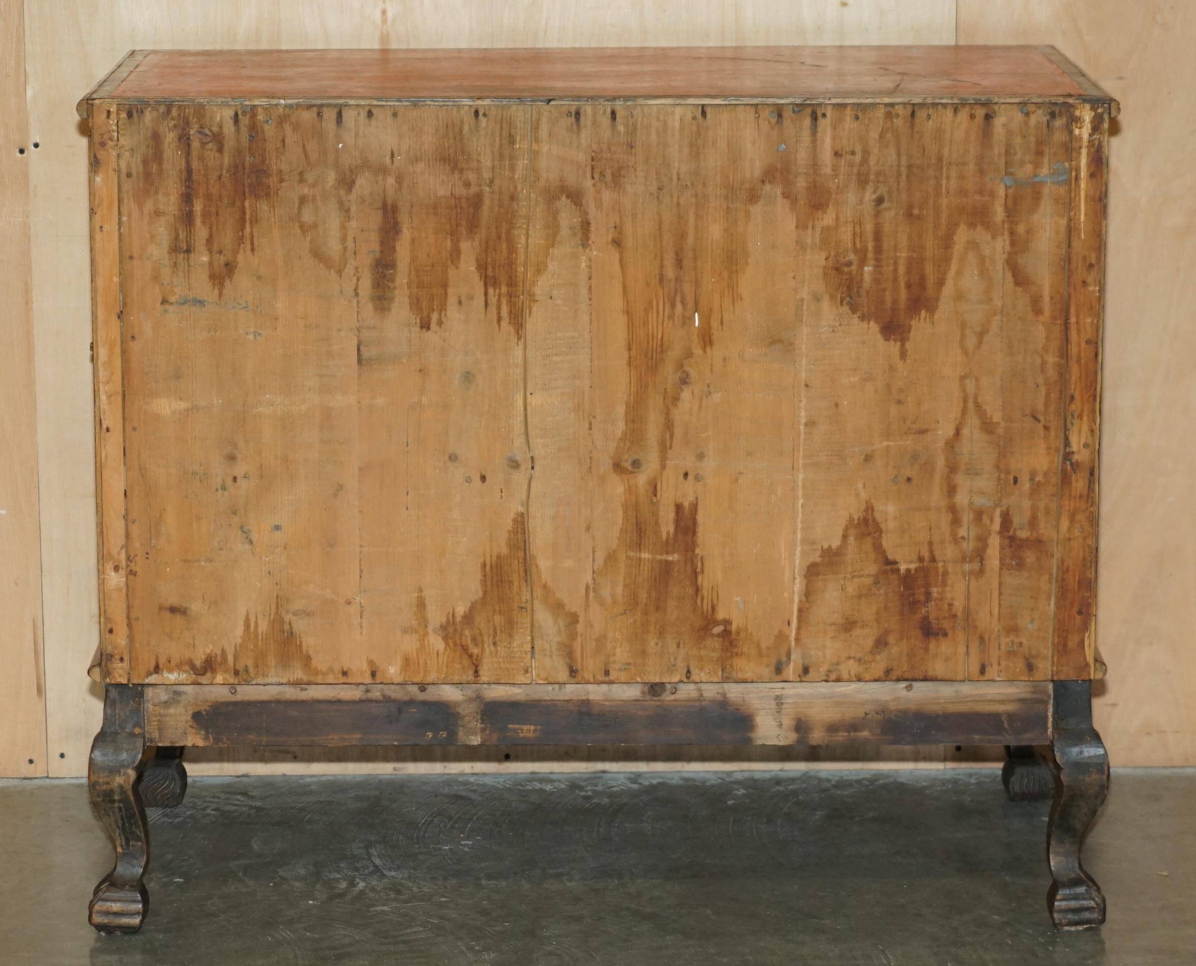 Commode campagne polychrome 1778 en bois style George III