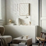 White revamped vintage vase