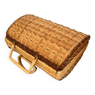 Wicker suitcase