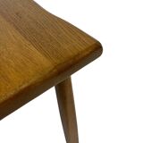 Vintage Set of 3 brutalist oak side or nesting tables 1970s