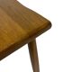 Vintage Set of 3 brutalist oak side or nesting tables 1970s