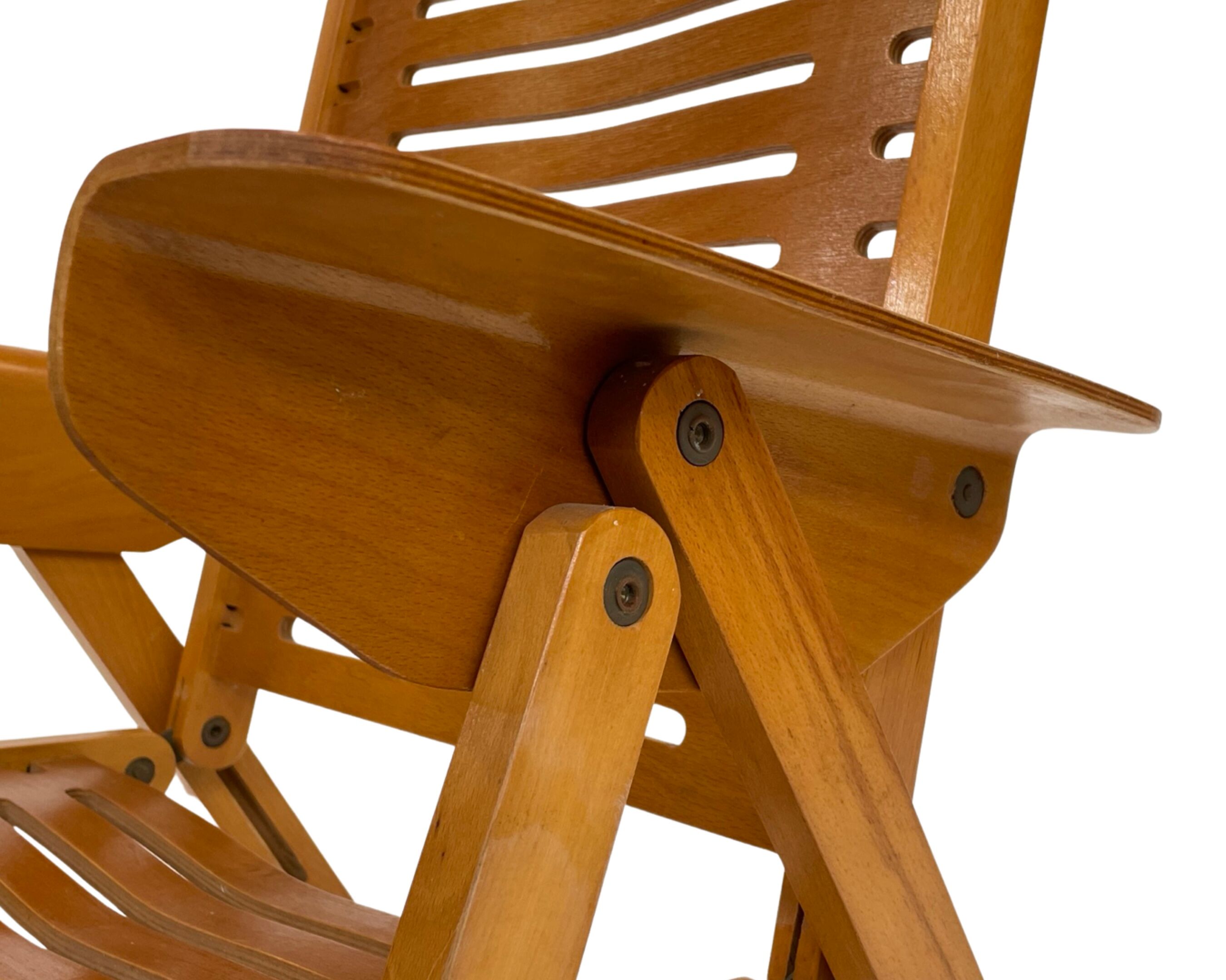 Vintage set of four Rex Plywood folding chairs by Niko Kralj design 1950