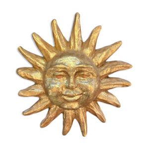 soleil doré en carton