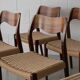 JL Møller dining chairs model 71, rosewood