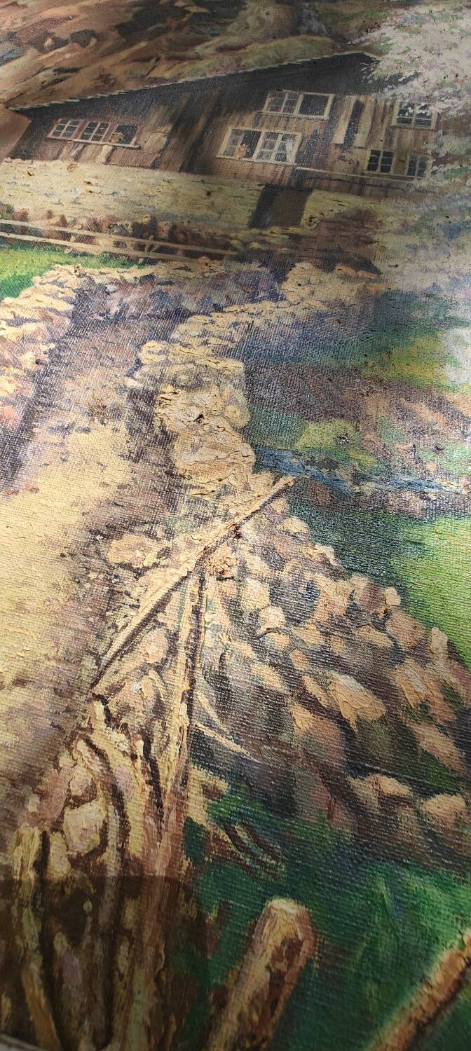 Oil painting signed E. Moutie
