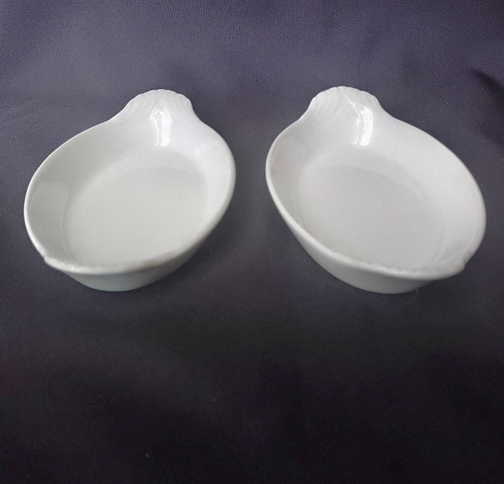 Pillivuyt Oval Au Gratin White Baking Dishes Porcelain-set 2