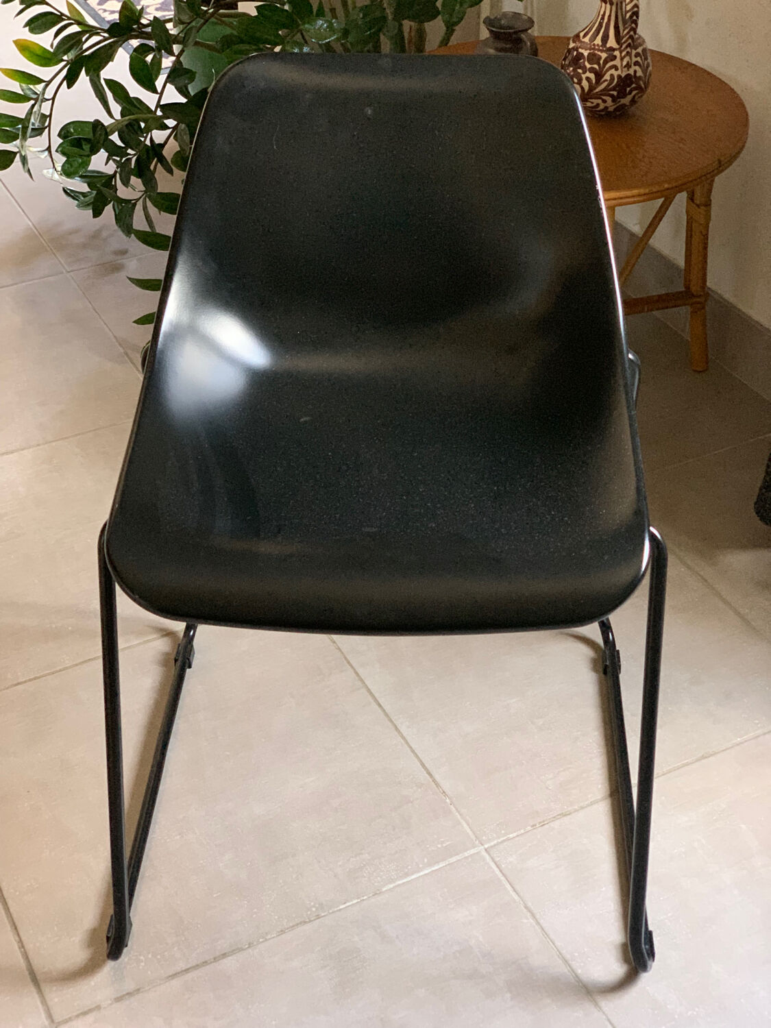 Designer metal chair
