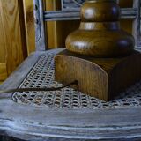 Solid wood lamp base