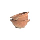 Stoneware bowl duo