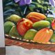 Panier de fruits exotiques, signé