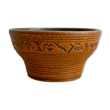 Low vintage german ceramic planter