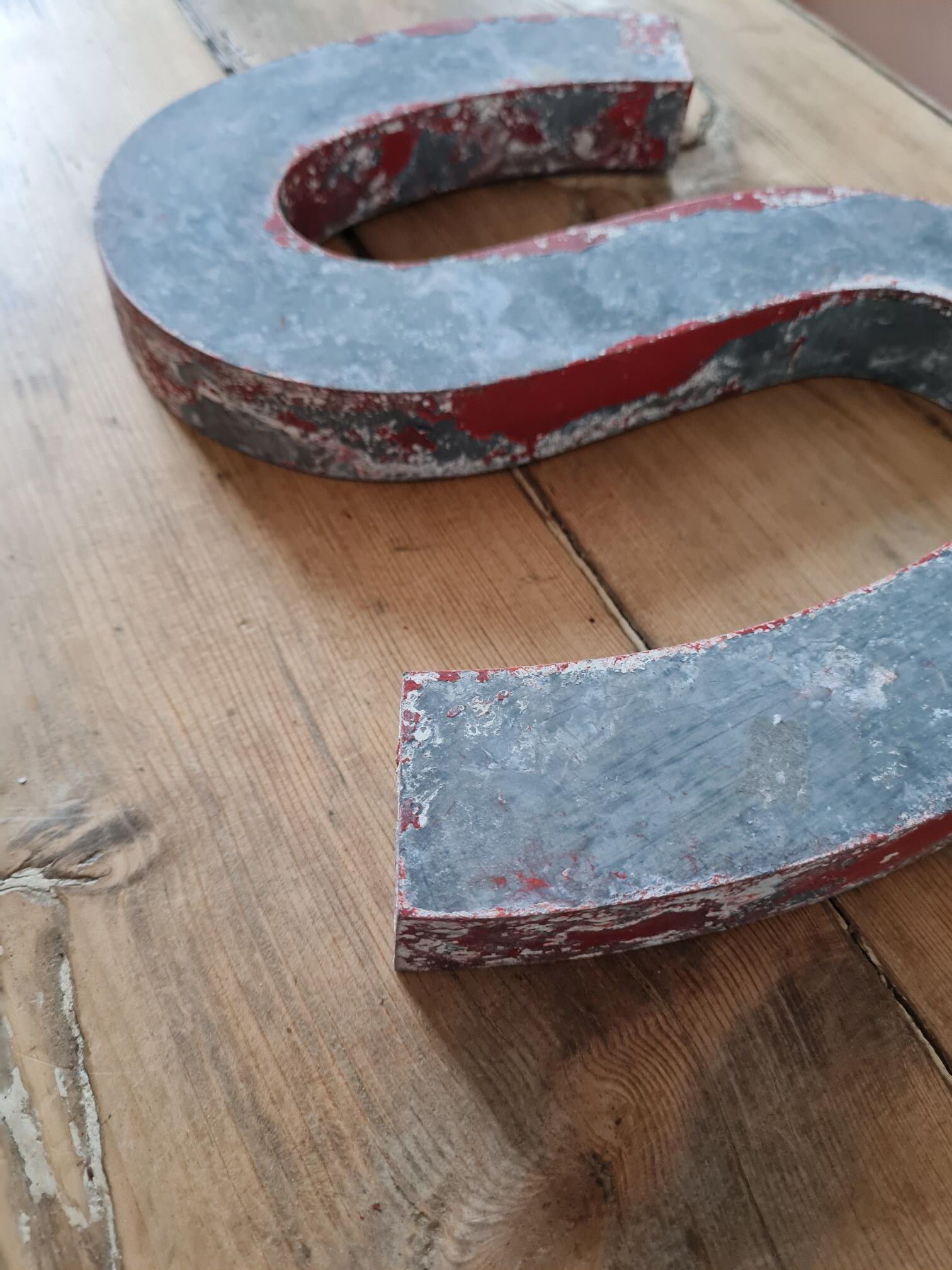 Vintage antique sign letter
