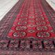 Handmade vintage Uzbek Bukhara runner 80cm x 274cm, 1960s