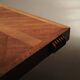 Solid oak table with marquetry, France, circa 1940.