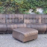 Modular drivers Italian design brown leather