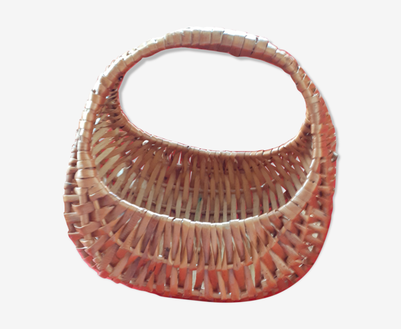 Panier en osier des annèes 1960
