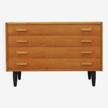 Ash chest of drawers, Danish design, 1970s, production: Denmark
