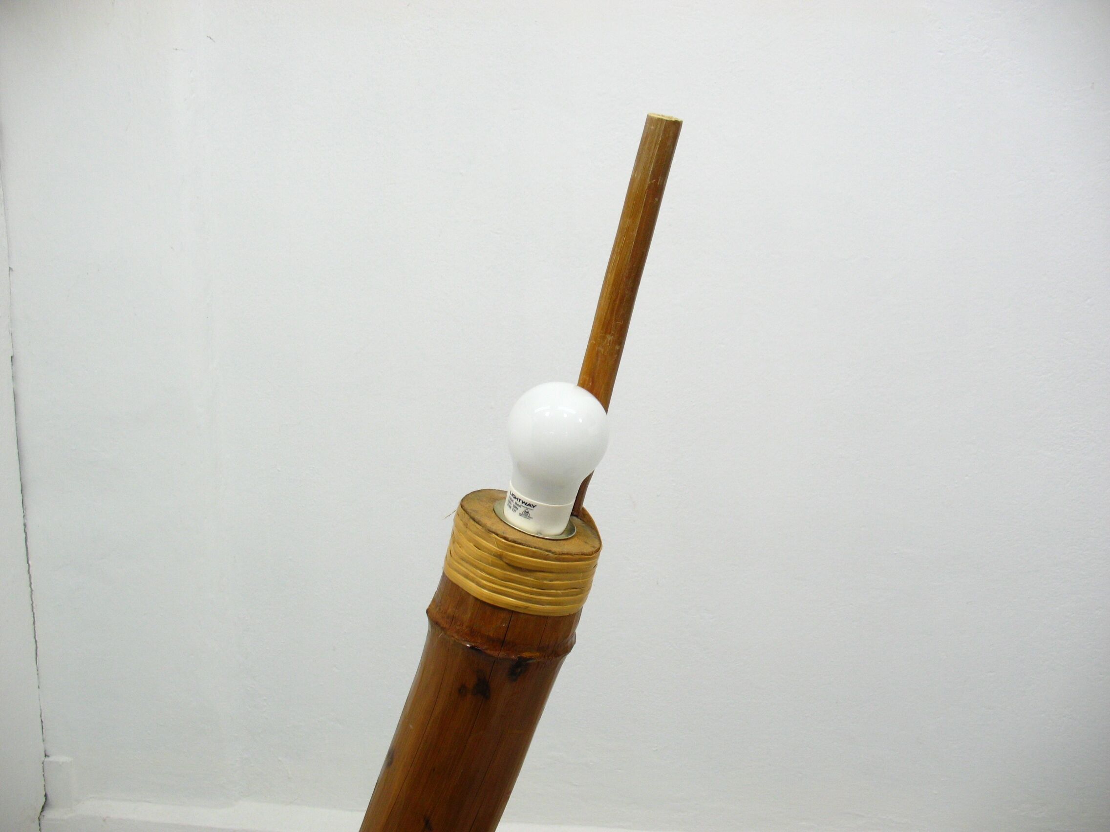 Lampadaire en bambou, années 1950