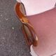 fauteuil bois velours rose cannage - cocktail
