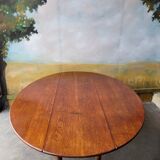Étonnante table ovale en chêne XIX ème