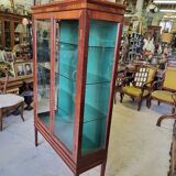 Showcase 2 doors 3 floors glazed mahogany