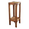 Square pedestal table with 2 levels
