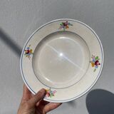 4 assiettes plates Gien floral