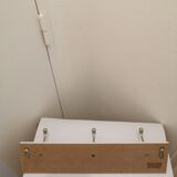 Wall coat rack wood and metal