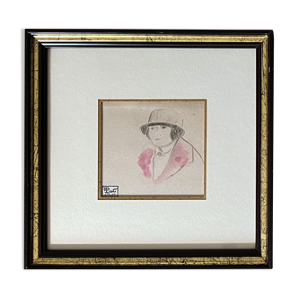 "Woman in the hat" by Fernand Piet