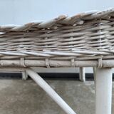 White Rattan Breakfast Tray