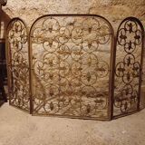 Decorative grille, wrought iron firewall 1940, 1950