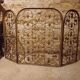 Decorative grille, wrought iron firewall 1940, 1950