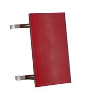 Table de bistrot avec plateau en formica rouge An 50/60