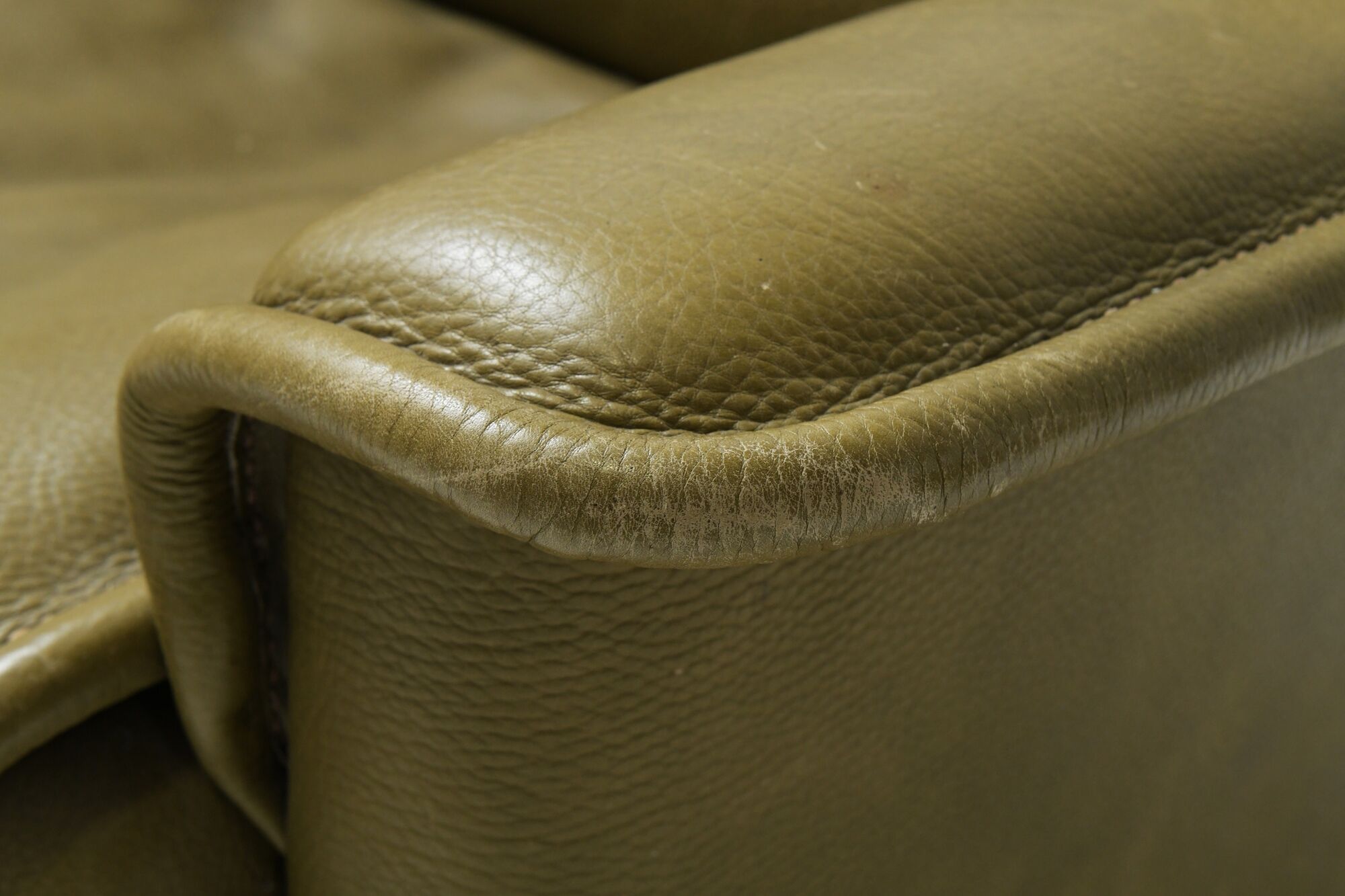 DS-12 modular vintage set in green leather by Team de Sede for De Sede Swiss