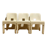 Set of 3 Chairs by Joe Colombo for Kartell, 1970