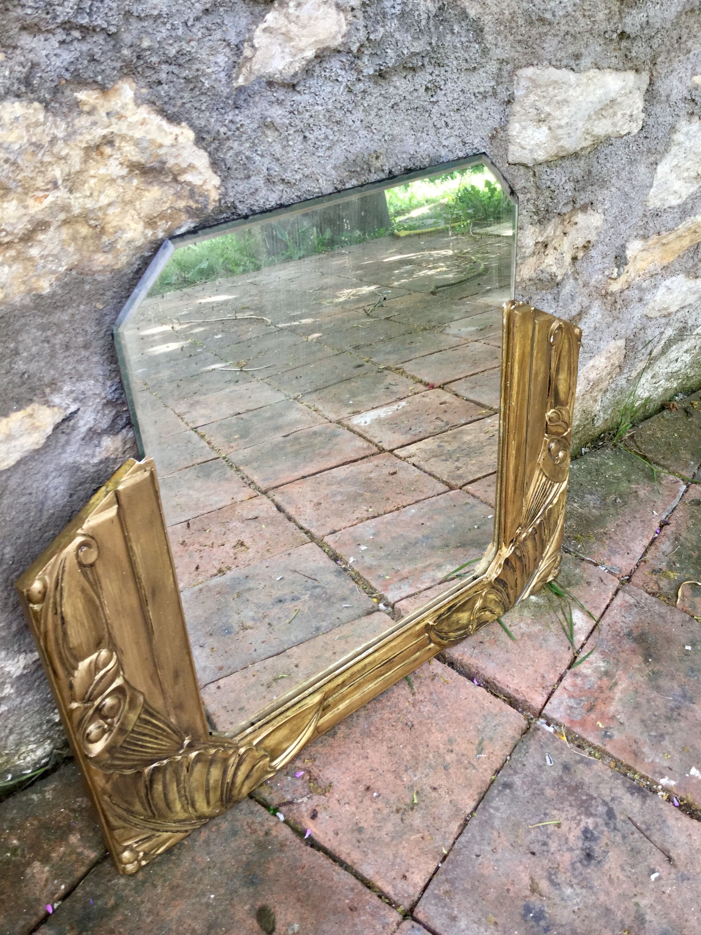 Art deco mirror 30s  47x53cm