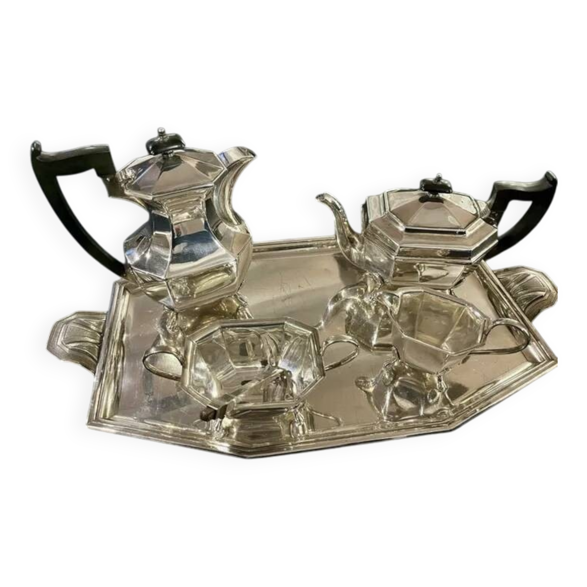 Art Deco silver-plated tea/coffee service